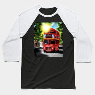 Route-Master, Red, City of London Antique Transport Baseball T-Shirt